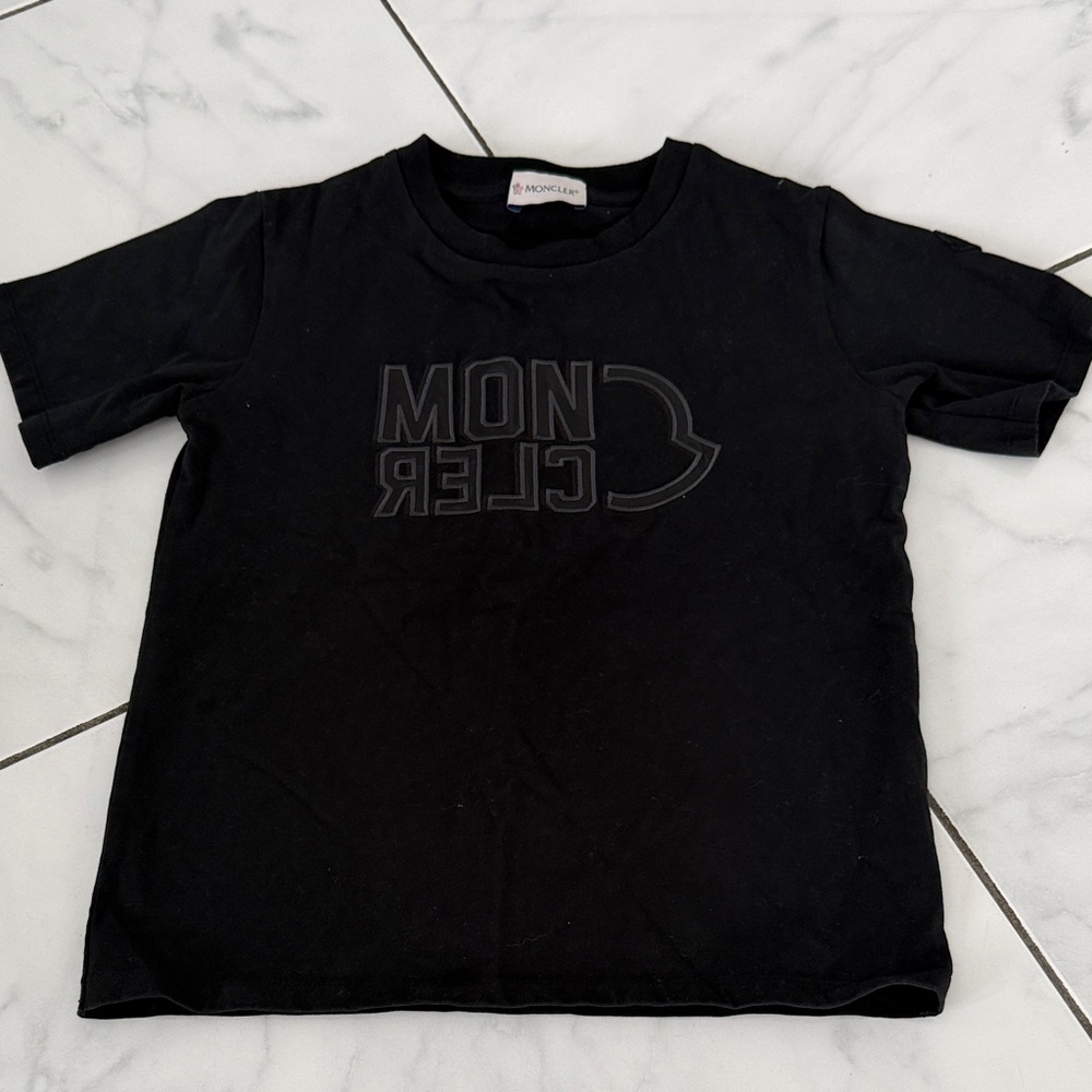 Moncler Kids Tee in Classic Black